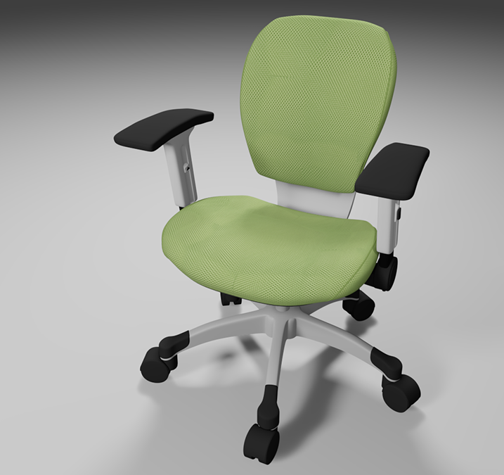 3D Office Chair Modeling and Rendering