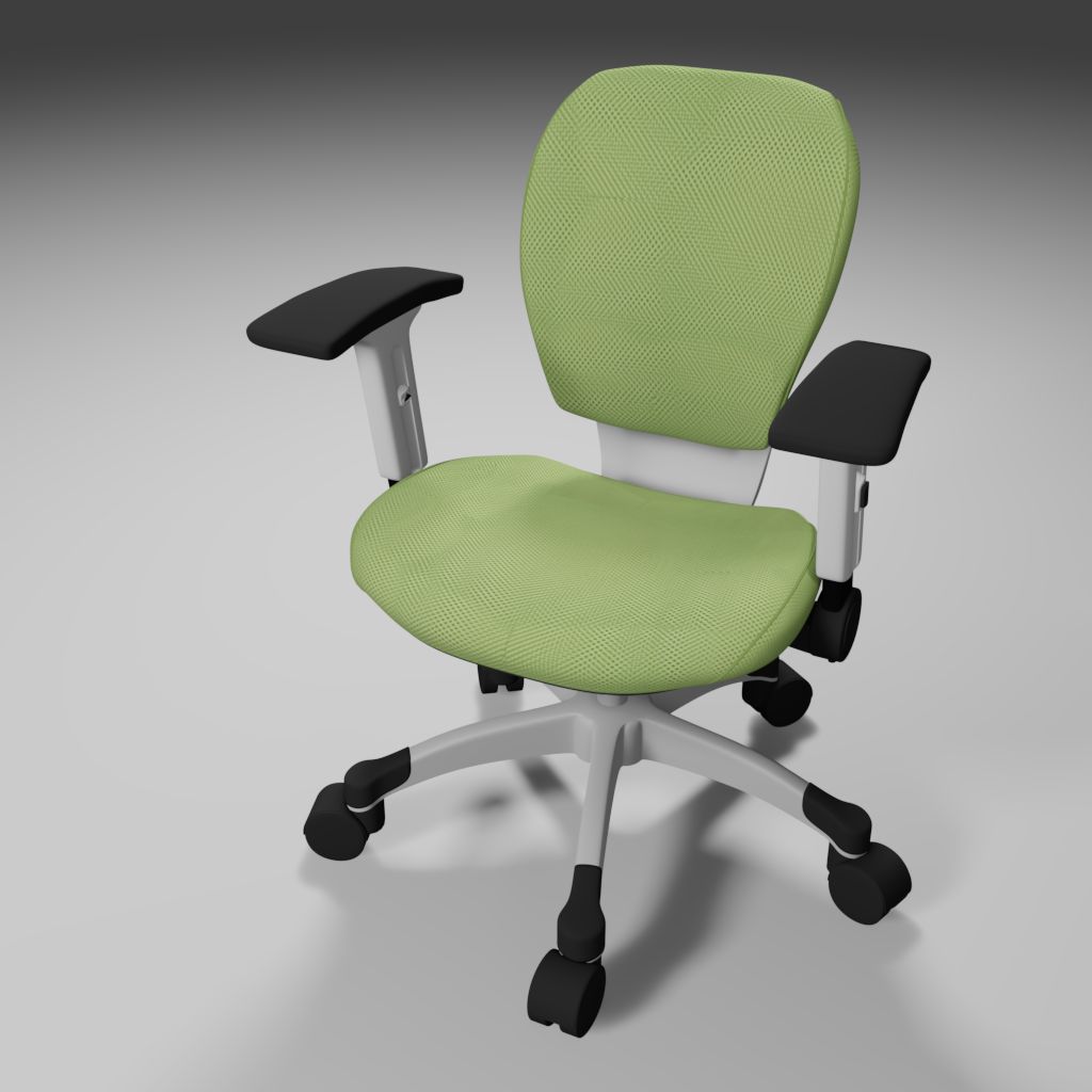 3D Office Chair Final Rendered Image