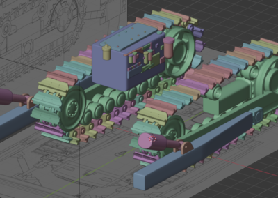 Allis Chalmers HD 21P Dozer 3D Progress